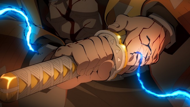 Scene cut from Demon Slayer – Infinity Castle Arc: Part 1 – Akaza’s Return 